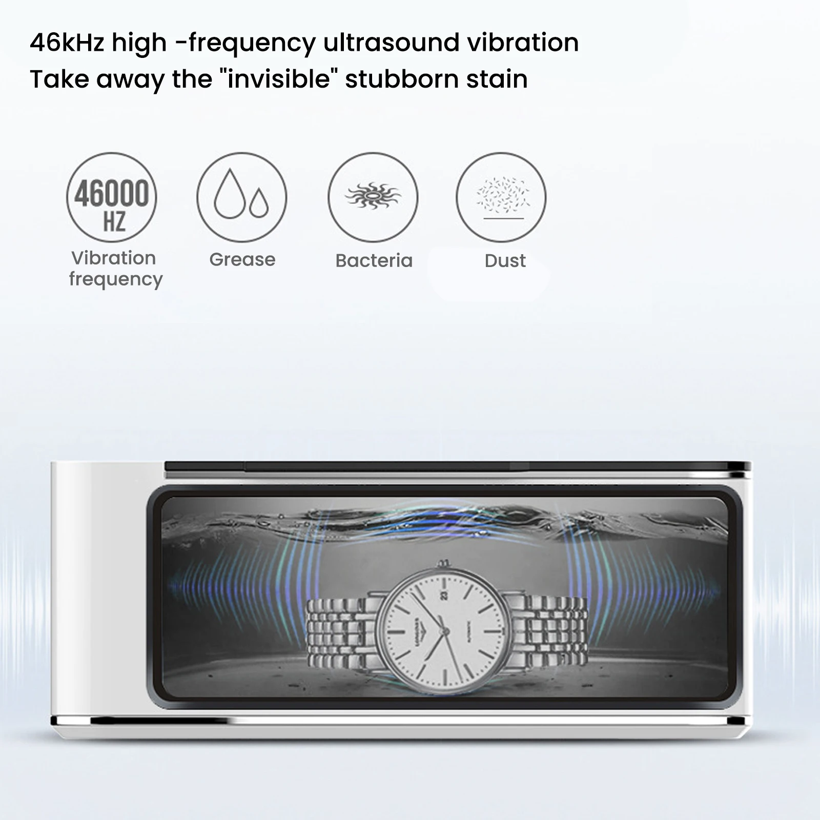 Ultrasonic Cleaner 50W Ultrasonic Glasses Jewelry Cleaner 700ML Ultrasonic Cleaning Machine Ultrasound Washing Bath For Glasses