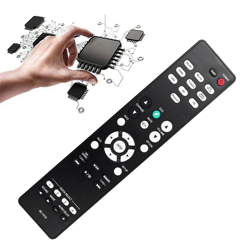 RC-1216 Replace Remote Control Replacement For Denon AV Surround Receiver AVR-S530BT AVRS530BT AVR-S540BT AVRS540BT AVR-X550BT