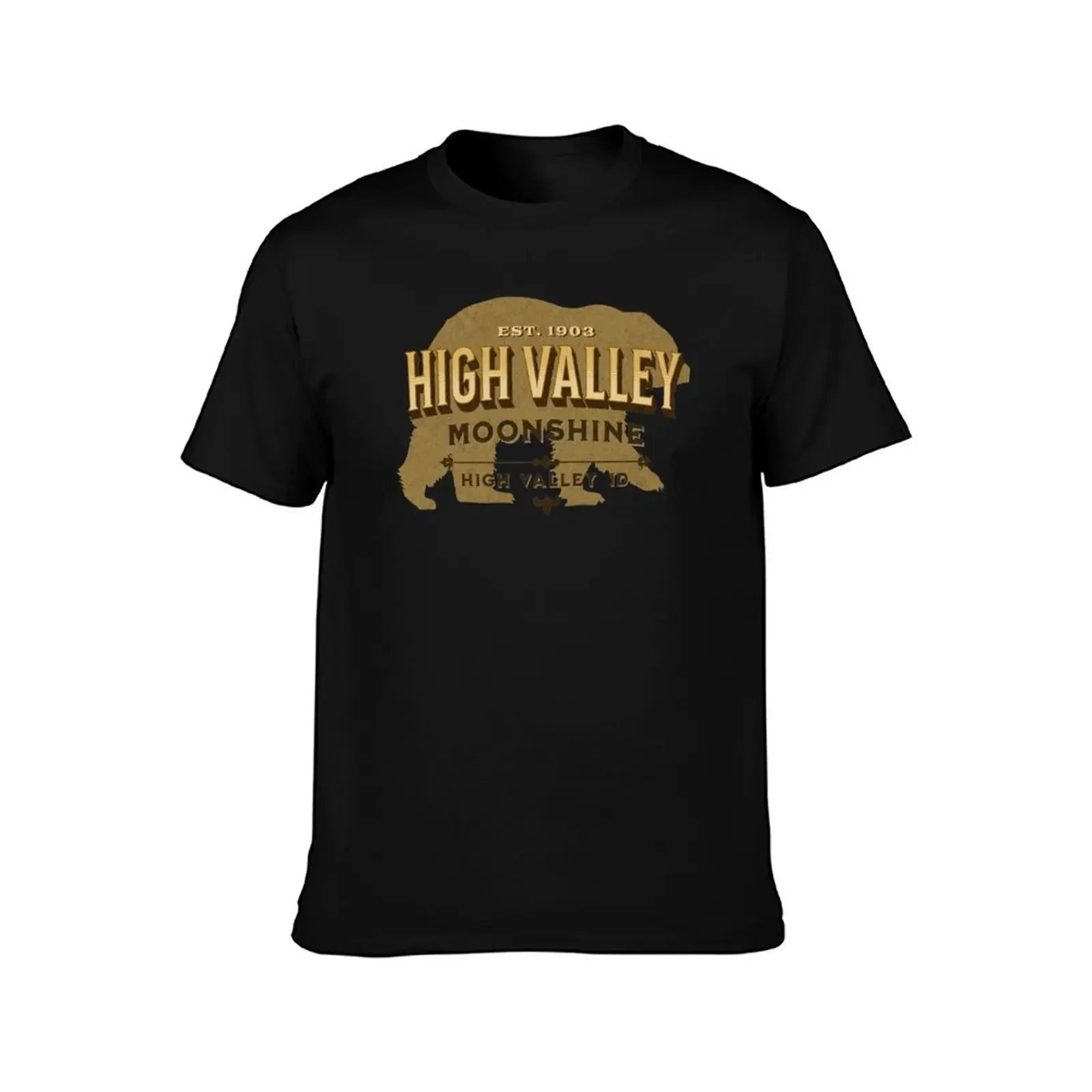 High Valley Moonshine T-Shirt anime topping anime shirts men