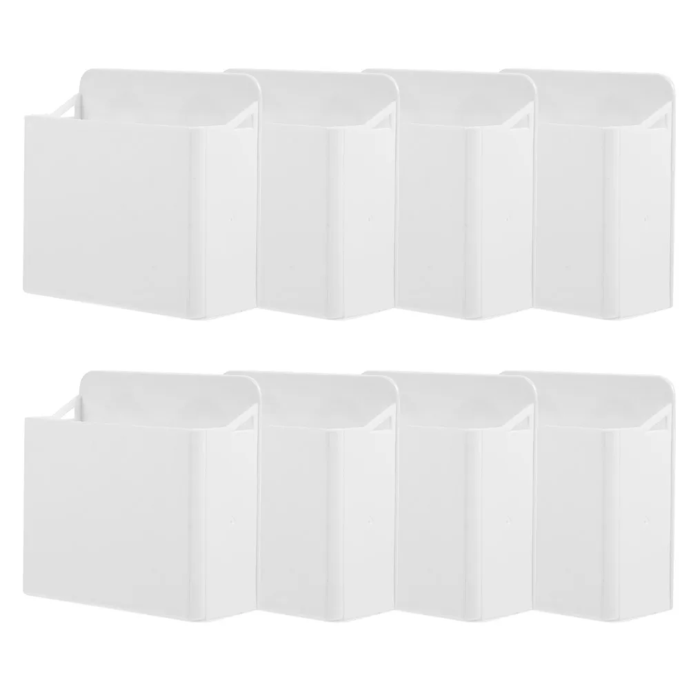 

8pcs Suction Cup Pen Holder Strong Adhesive Whiteboard Marker Organizer Abs Plastic Stationery Holder For Office Home Dry Erase