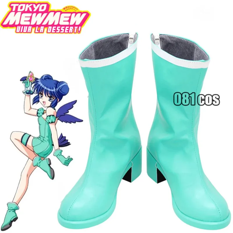 

Anime Tokyo Mew Mew Aizawa Minto Cosplay Shoes Boots Custom-Made any size for men women Halloween party cosplay shoes