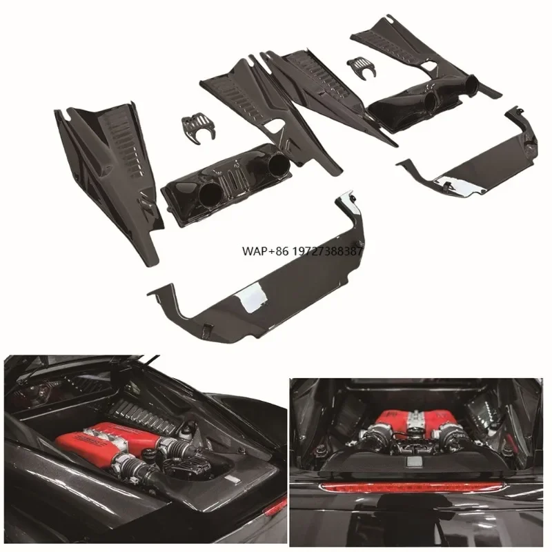 

For 458 Dry Carbon Engine Bay 5-Piece Set - in Stock High-Quality Modification Parts