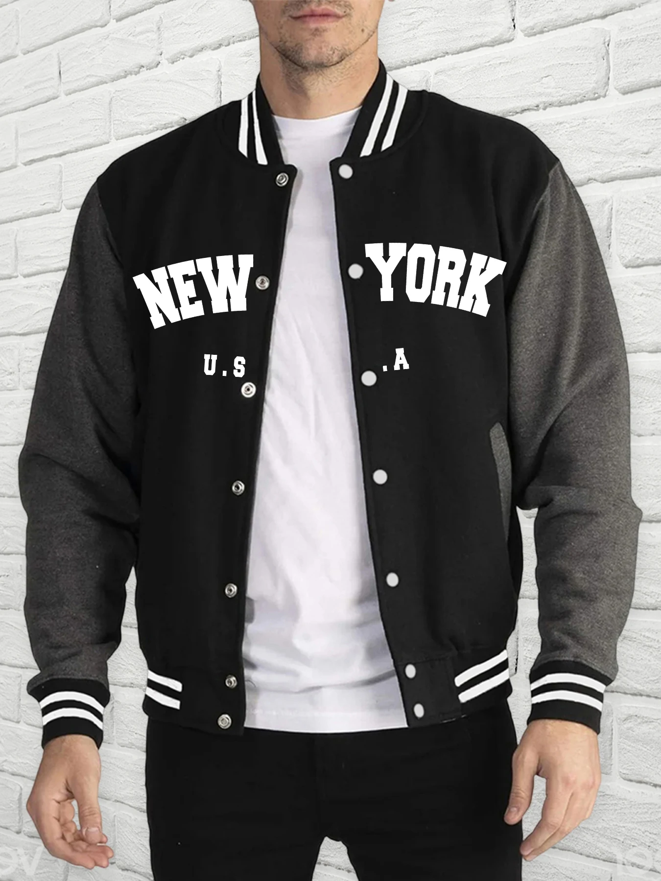 America New York City Baseball Uniform Man Usa Hoodies Fleece fur-liner Men American Jacket Casual Soft Spring Autumn Clothing