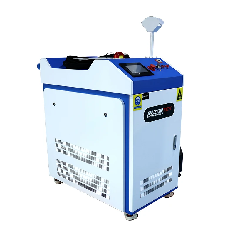 Small volume 1500w 2kw 3kw Razortek 50Hz 60Hz fiber laser welding 3 in 1 titanium copper brass cleaner cutter