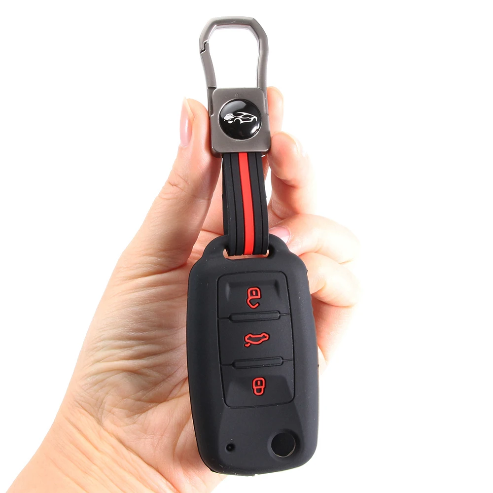 

Силиконовый чехол для ключей автомобиля для VW UP, Polo, Golf 6, Passat B5, Touran, Caravelle, Jetta, Caddy, Touareg, для Skoda Fabia, Octavia A5
