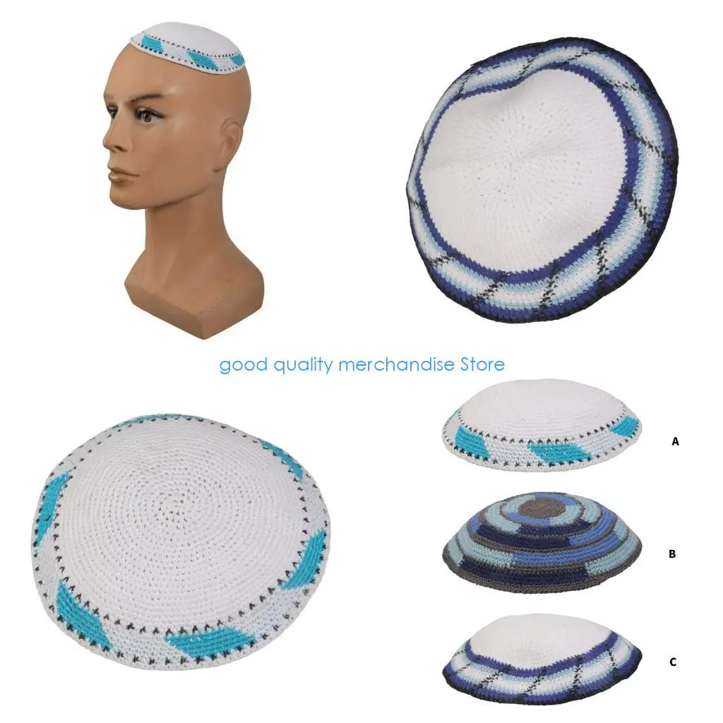 

Y5JD Comfortable Yarmulke for Daily Use and Special Event Lightweight Breathable Fabric