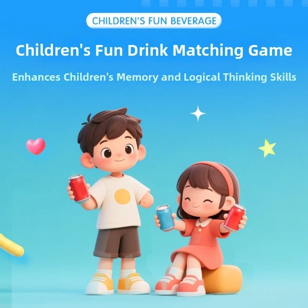 Creative Bottle Matching Game Interactive Early Education Memory Pairing Game Logical Thinking Innovative Thinking
