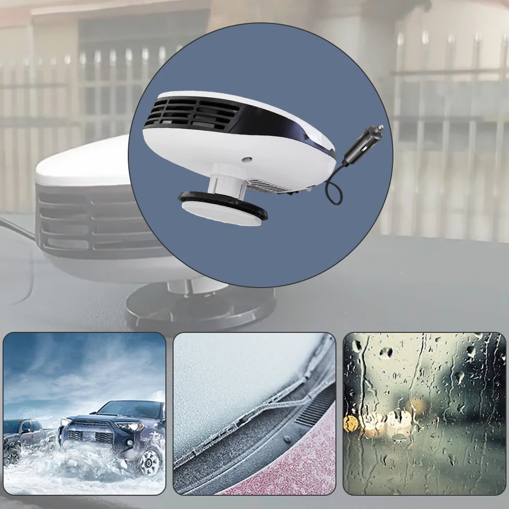 12V 120W Car Heater Windshield Defrosting Defogging Fan Heating Cooling Winter Electric Heating  Fan