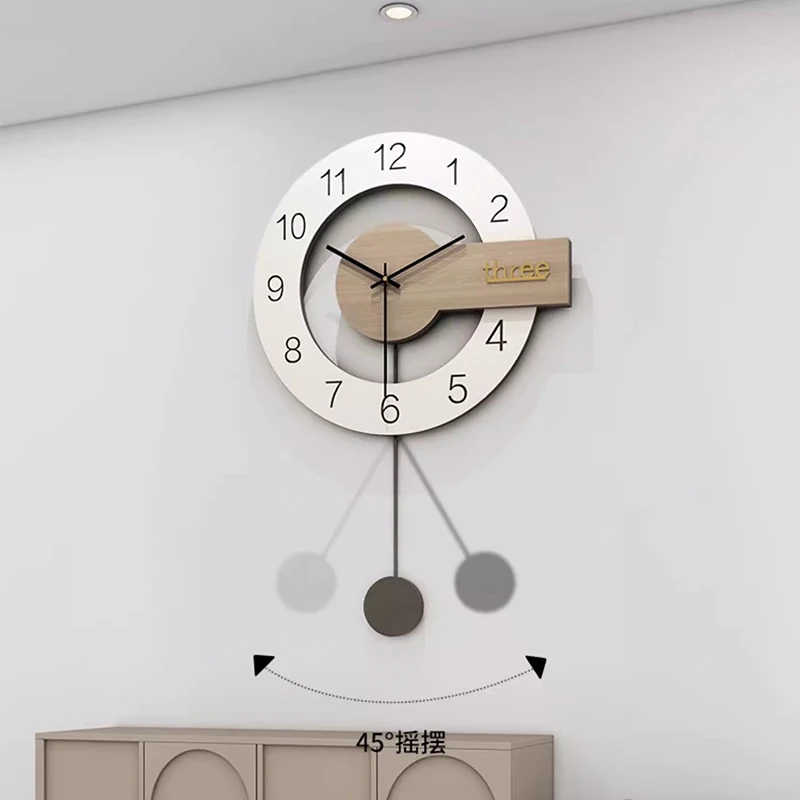 

Art Mural Wall Clocks Modern Aesthetic Bedrooms Creative Silent Wall Watch Nordic Minimalist Horloge Living Room Decoration