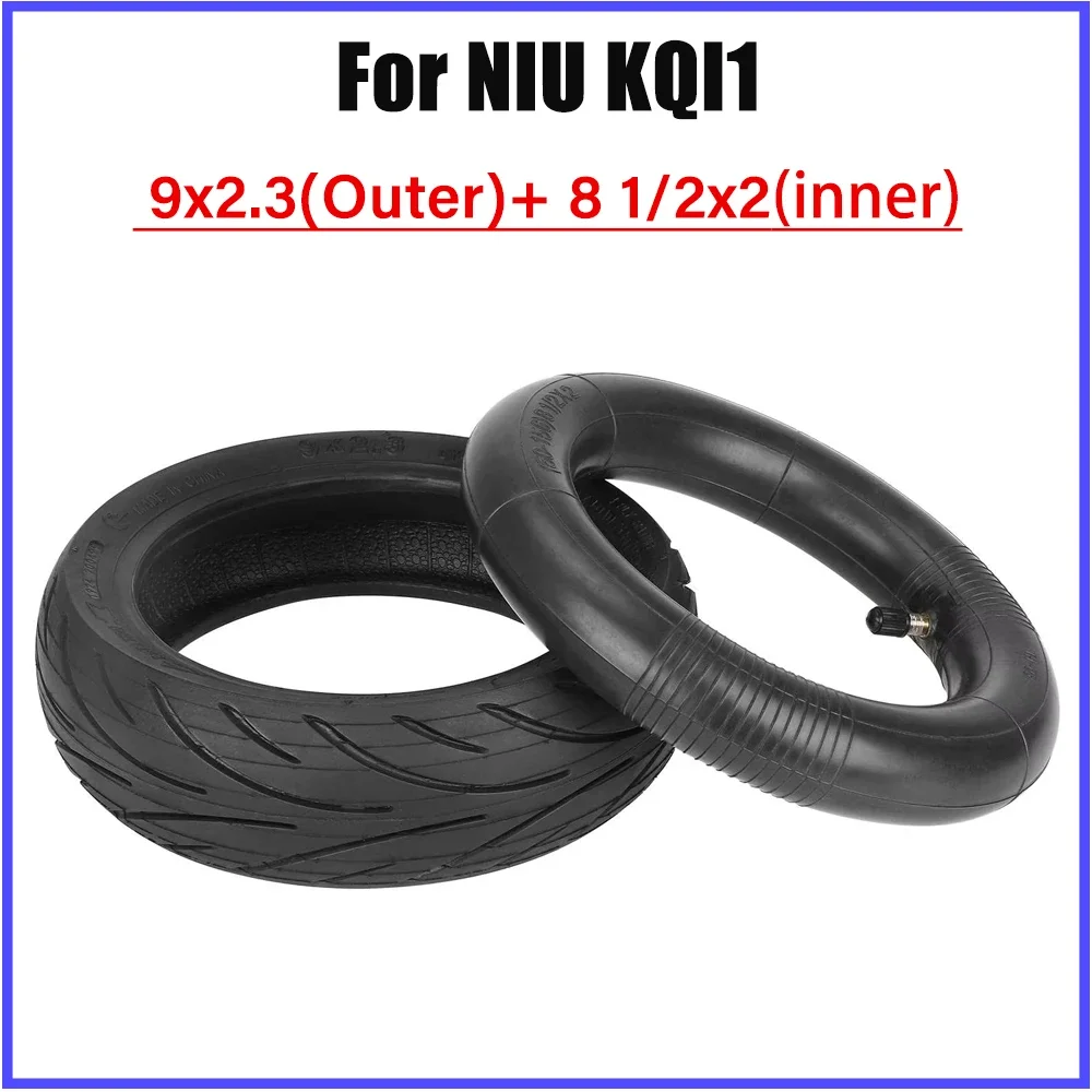 

9 Inch Tire 9x2.3 Outer Tire With 8 1/2x2 Inner Tube Kit For NIU KQI1 Electric Scooters 9*2.3 Quality Rubber Tyre Upgraded Parts