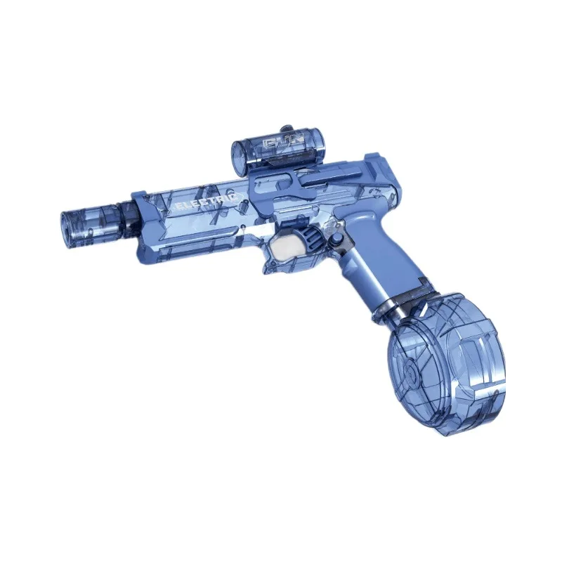 Pistola de agua eléctrica de gran capacidad con luz, playa y piscina, lucha contra el agua, pistola de juguete para niños