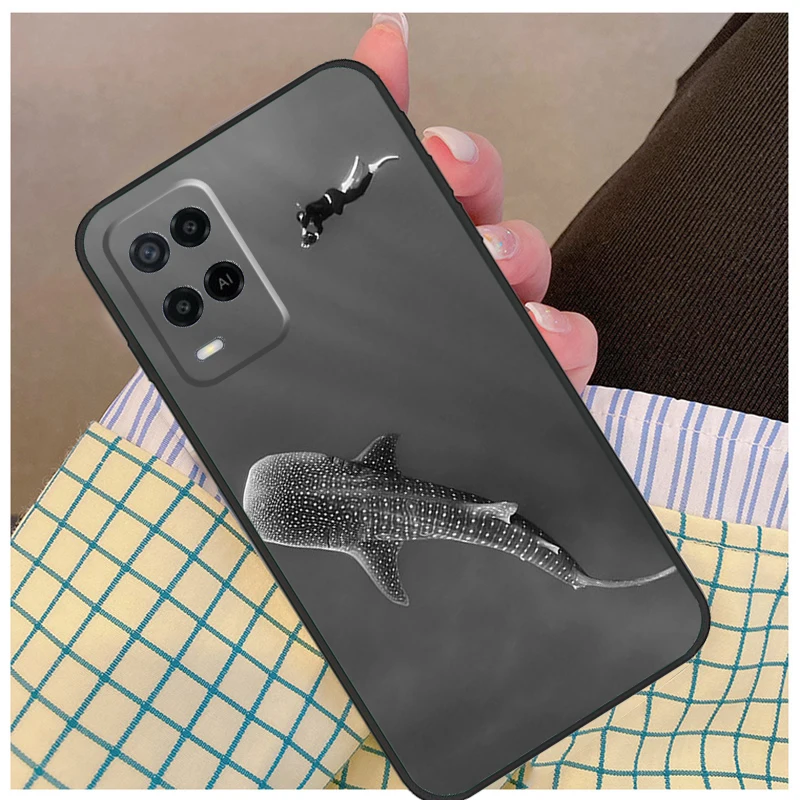 Whale Sharks Fish For OPPO A31 A53 2020 A5 A9 A53S Case Cover For OPPO A52 A72 A54 A74 A94 A15 A83 A91 A93