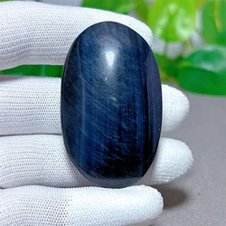 Blue Tiger Eye Palm Crystal Natural Stone Quartz Home Decoration Minerals Reiki Craft Beautiful Love Gemstone Energy Healing