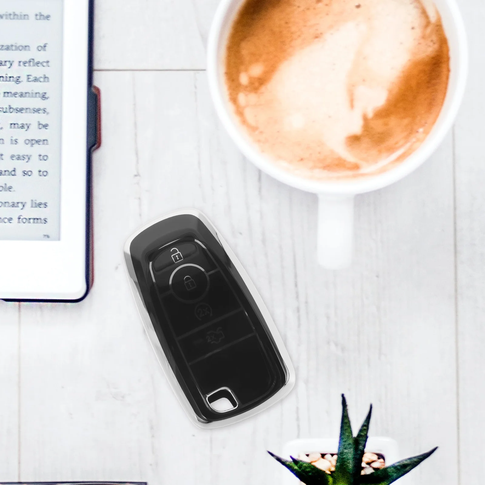 

Vehicle Key Fob Holder Stylish Key Case Replacement Precise Cuts Fine Stitching Modern Look Car Keys Accessories