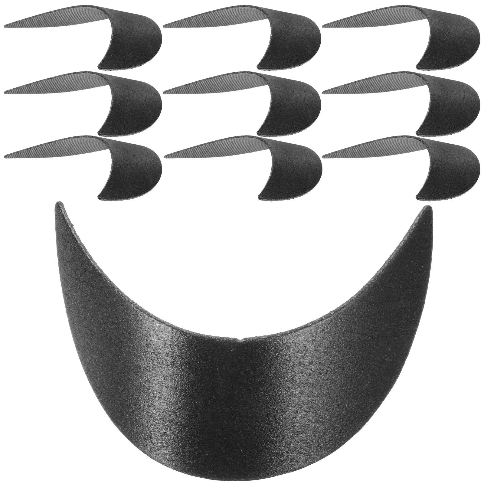 10Pcs Hat Accessories Baseball Cap Brims Resistant Peaked Hat Replacement Brim Caps Insert Liner Baseball Cap Brims
