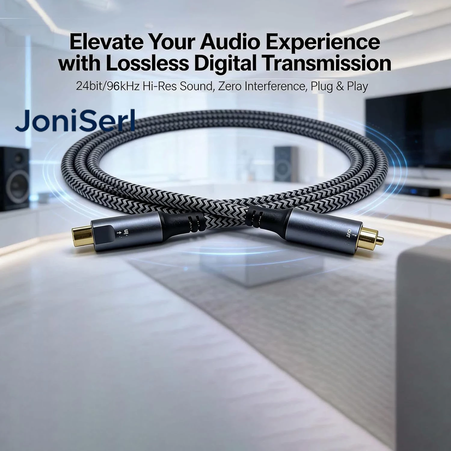 JonISerl 1.2m 1.8m 3m 4.5m USB-C Male to TOSLINK Fiber Optic Male Supports Digital Audio Output In USB-C Devices SPDIF