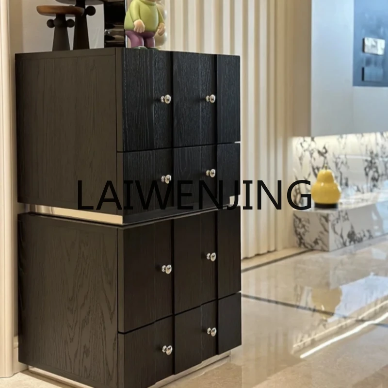 

Light Luxury Solid Wood Chest of Drawers Bedroom Locker Living Room Wall Cabinet Module Combined TV Cabinet Sideboard Cabinet