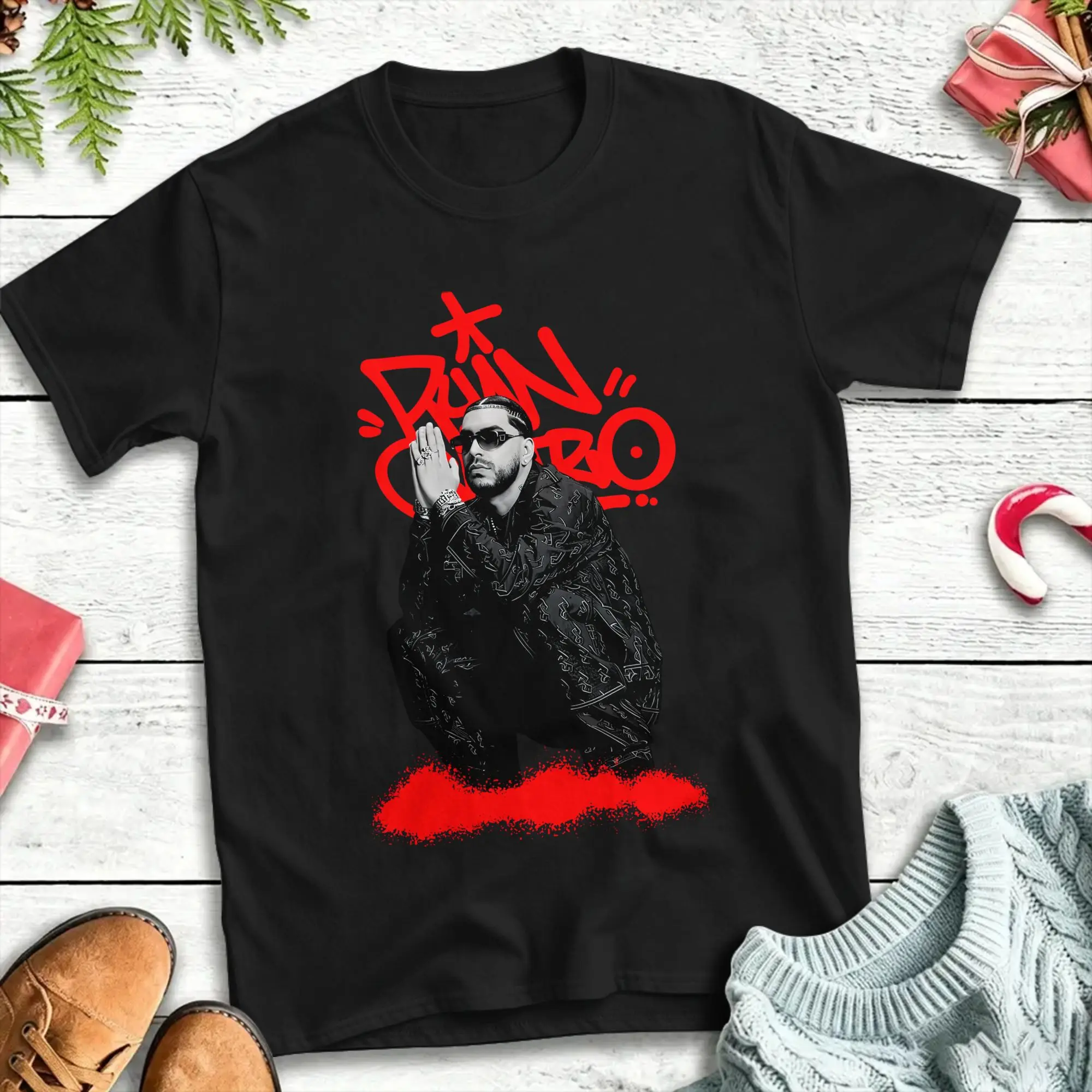 Ryan Castro singer  T-Shirt for Men  Creative 100% Cotton Tee Shirt O Neck Short Sleeve T Shirt Plus Size Clothes