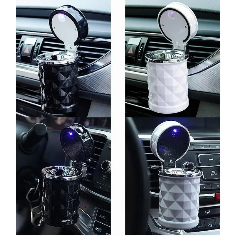 Car mounted ashtray multifunctional automotive supplies vehicle new model with lid suspended interior decoration