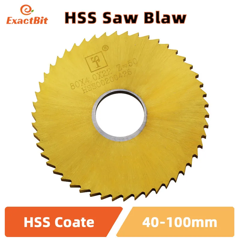 

40mm-300mm High speed steel circular saw blade, notch milling blade, cobalt-containing titanium plated, outer diameter