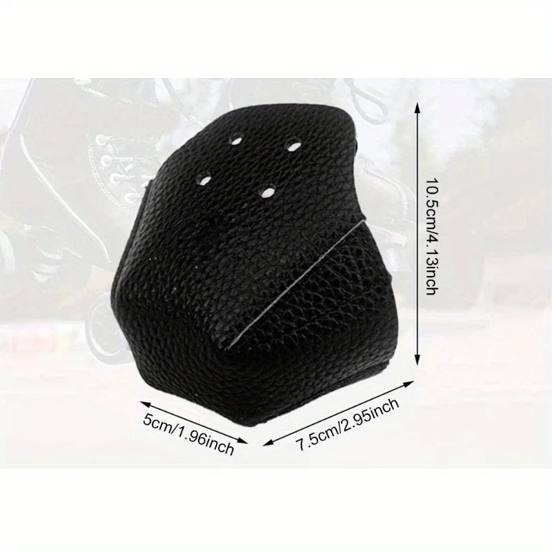 1 زوج زلاجات دوارة غطاء أحذية التزلج زلاجات ثلجية جلدية الحرس الأسطوانة تزلج تو حامي لملحقات التزلج الأسطوانة