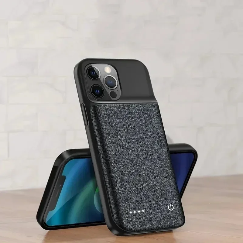 10000mAh Battery Charger Case For iPhone 11 12 13 14 15 Pro Max XR XS Max Portable Power Bank Charging Cover Back Clip Battery