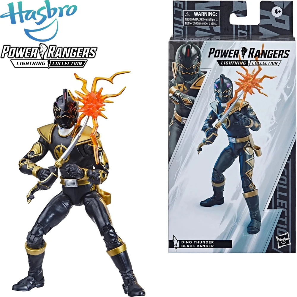 In Stock Original Hasbro Lightning Collection Dino Thunder Power Rangers Dino Thunder Black Ranger Tommy Oliver Action Figures