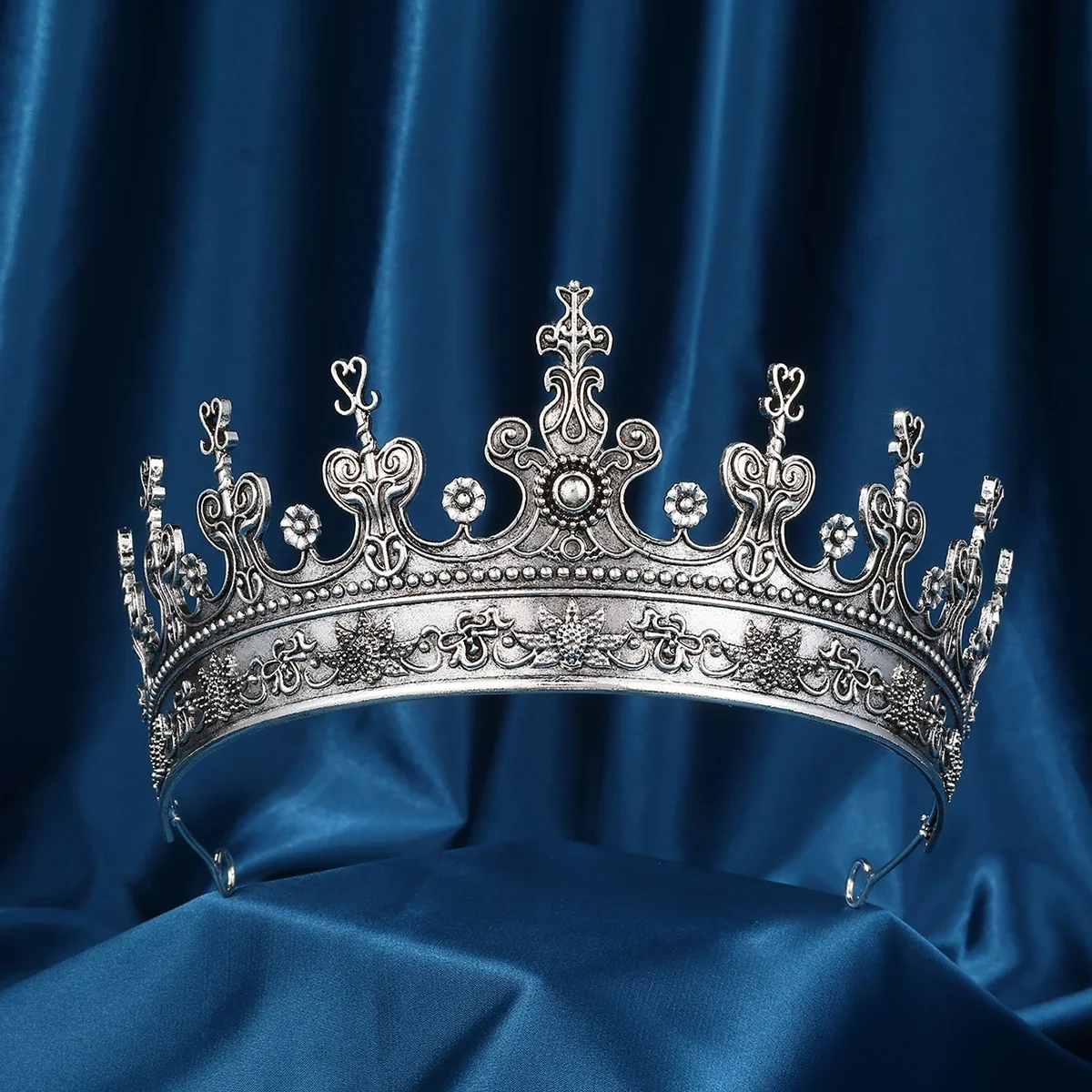 1pcs Medieval King Crown for Men, Women and Kids, Stage Cosplay Crown Halloween Prop Party