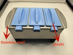 25 plastikowa ramka cylindra do barwienia slajdów (zestaw) skrzynka naprawcza antygenu immunohistochemicznego ustawia 3 stacje robocze