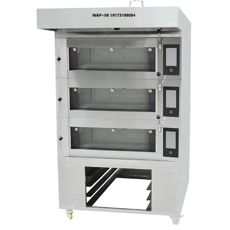 European Style 3 Deck Bread Baking Oven Electric Pizza Oven