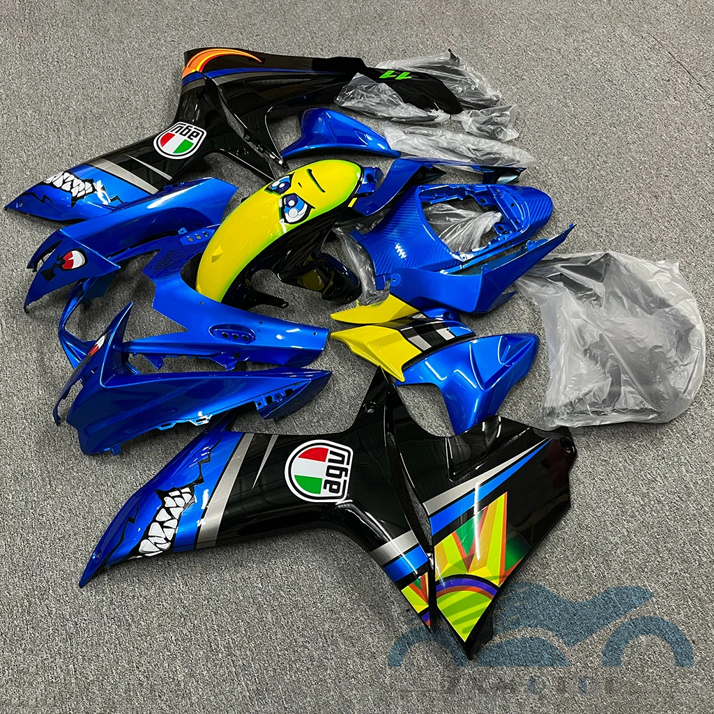 Blue Yellow shark Fairing kit for GSXR 600 750 GSXR600 GSXR750 K11 2011 2012 2013 2014 2015 2016 2017 2018 2019 2020 ABS Body