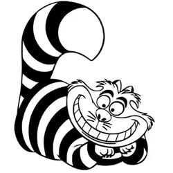 Car Sticker Cute Animal Cheshire Cat Funny Car Motorcycle Bumper Rear Window Body Decoration Vinyl Decal Waterproof,15cm*13cm