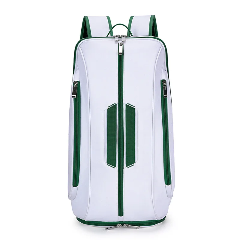 Portable Badminton Backpack Unisex 2R Racquets Badminton Bag Shoes Compartment Tennis Squash Pickleball Paddles Storage Backpack