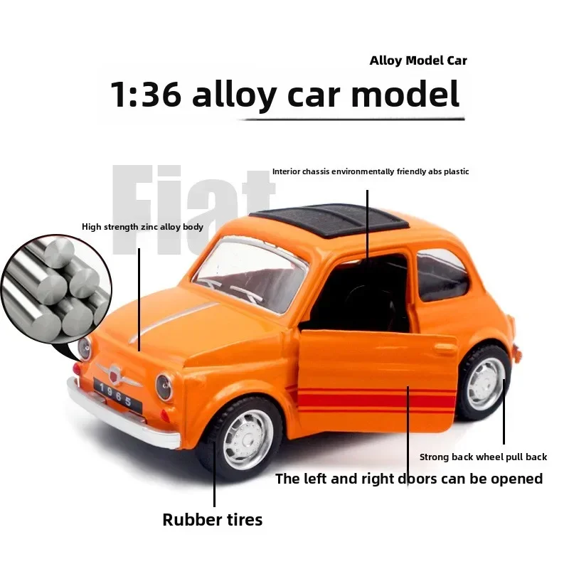 1:36 เด็กวินเทจรถโบราณมินิล้อแม็กดึงกลับรถรุ่นเครื่องประดับ