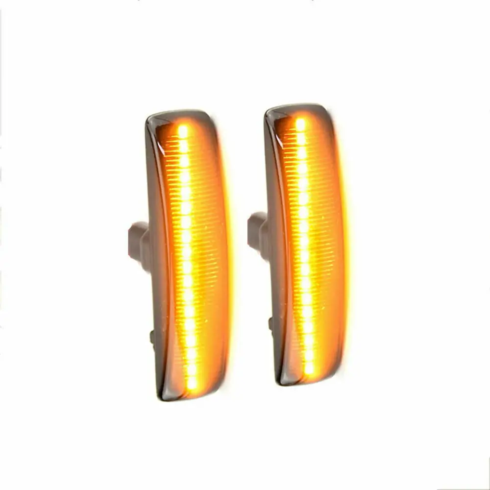 

2 шт. прочный автомобильный светодиодный указатель поворота, динамический боковой габаритный фонарь, повторитель индикатора для Land Rover Freeland 2 Discovery 3 4 Sport L320