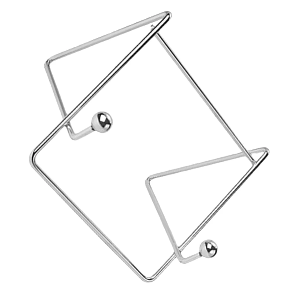 

Silver Tablet Stand Book Holder Display Rack Recipe Storage Sturdy Practical Multi Purpose Picture Frame Stand Easy Maintenance