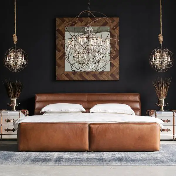 

Nordic Style Modern Design Bedroom Furniture Deluxe Bed Set Furniture Modern Bed Double Bed