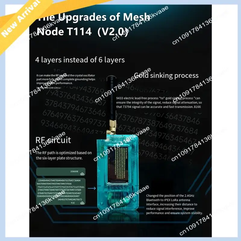 

M01K Новый мебеластичный трекер T114 V2 Nordic NRF52840 SX1262 Lorawan Lora для Arduino, устройство позиционирования, низкая мощность