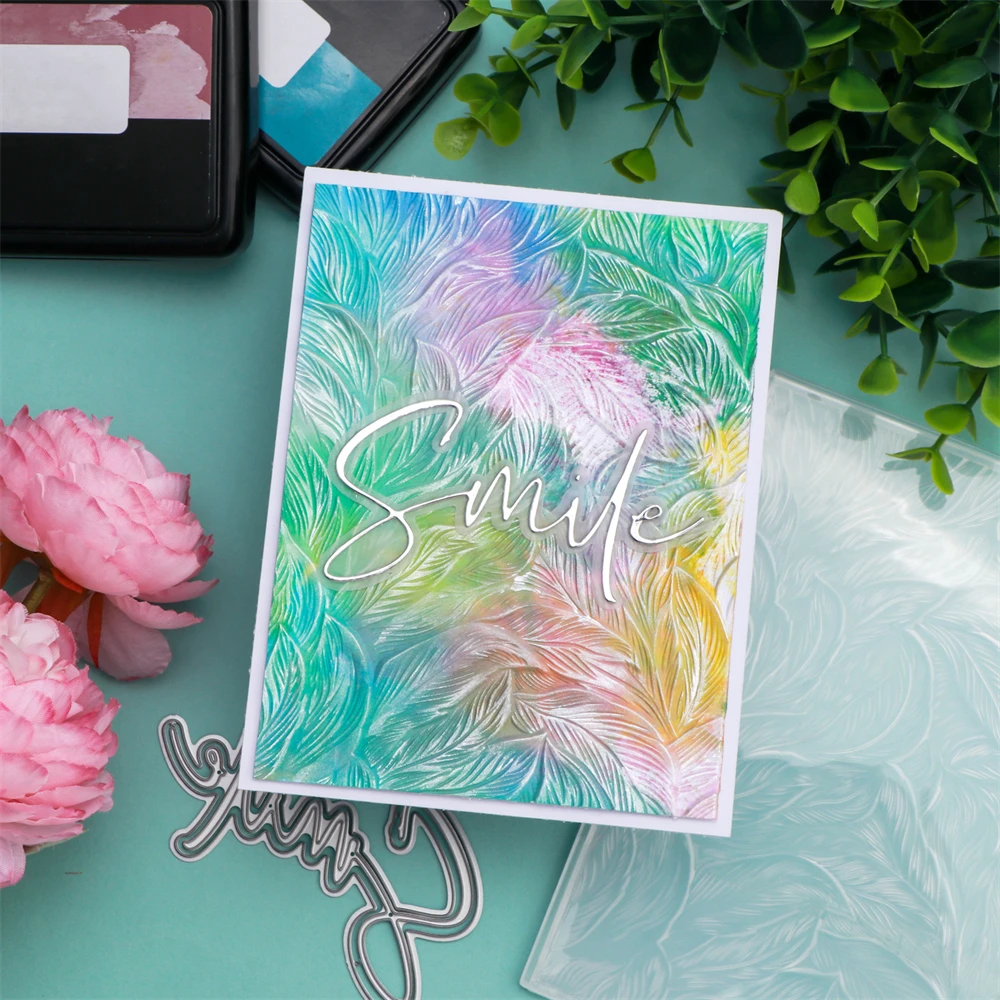 Cactus Flower Succulents 3D Embossing Folder Daisies Reed Background Patterns Templates Stencil For DIY Scrapbooking Card Making