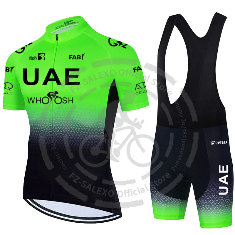 Uae Summer Cycling Jersey Set Men Short Sleeve Bike Uniform Sports Bicycle Clothing MTB Clothes Wear Maillot Ropa De Ciclismo