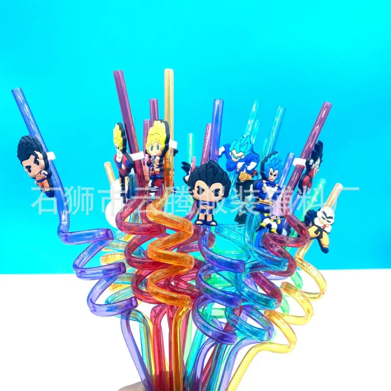 Dragon Ball Z Goku Drinking Straws Kids Boys Girl Birthday Party Decoration Baby Shower Cartoon Anime Vegeta Party Supplies Gift