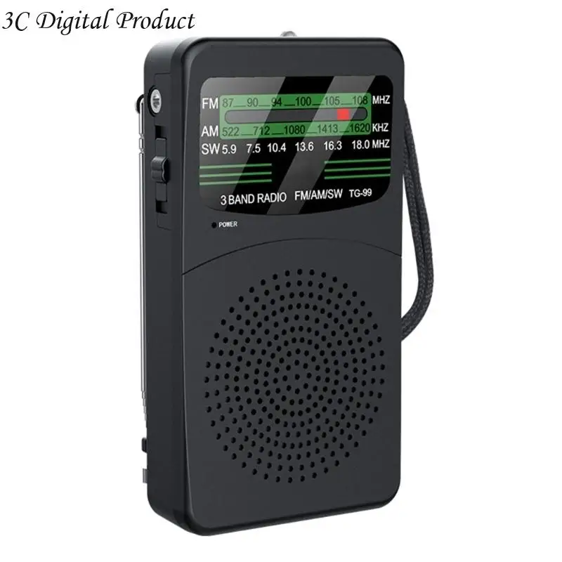 Los sintonizadores sensibilidad sensibilidad portátil FM FM SW para usuario iluminan luz Light