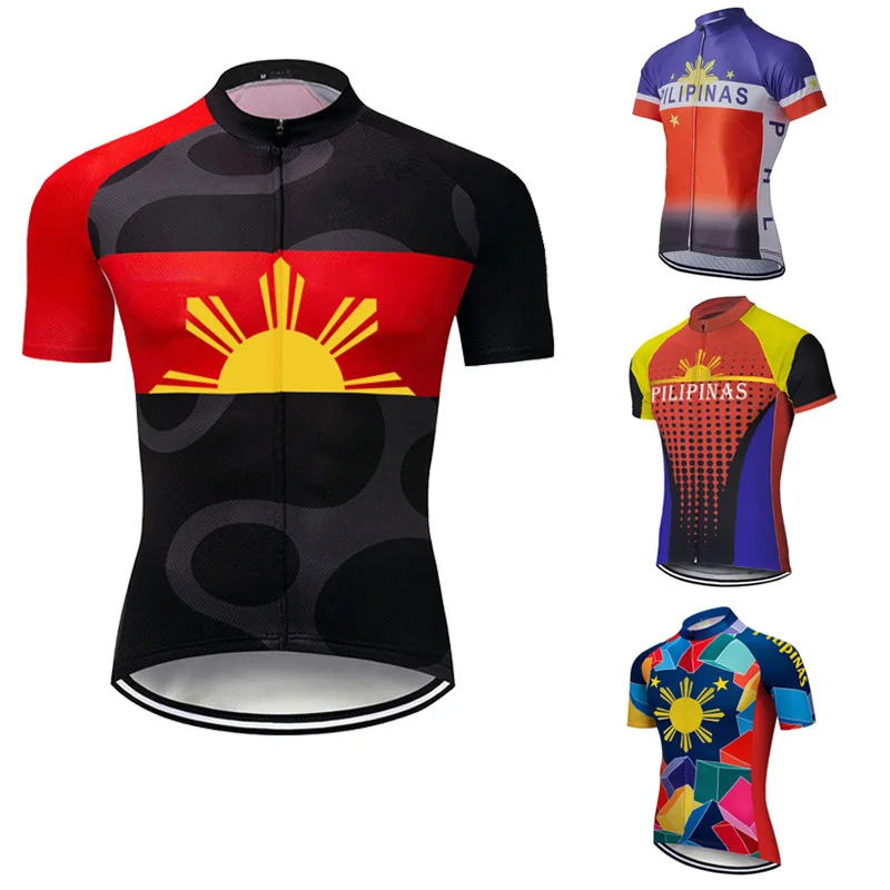 

Philippines Pro Cycling Men Jersey Wear MTB Summer Top Road Sun Short Shirt Bicycle Women Jacket Maillot Ciclismo Sport Clothes