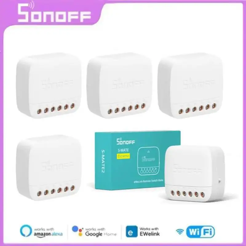 

SONOFF S-MATE2 Extreme Switch Mate EWeLink-пульт дистанционного управления через умный переключатель для умного дома, работает с Alexa Google Home IFTTT