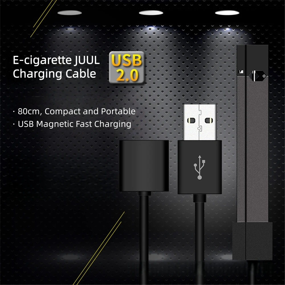 Kabel ładujący JUUL - szybki kabel magnetyczny USB 2.0, 80 cm do e-papierosa JUUL, akcesoria do e-papierosa JUUL