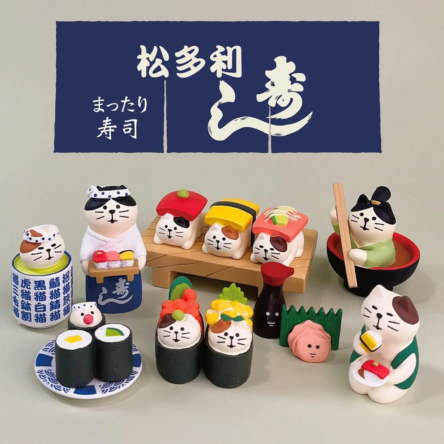 

Japan Zakka Cat Sushi Store Handmade Decoration Miniature Figurines Bookshelf Decoration Collectible Gifts Scene Decoration