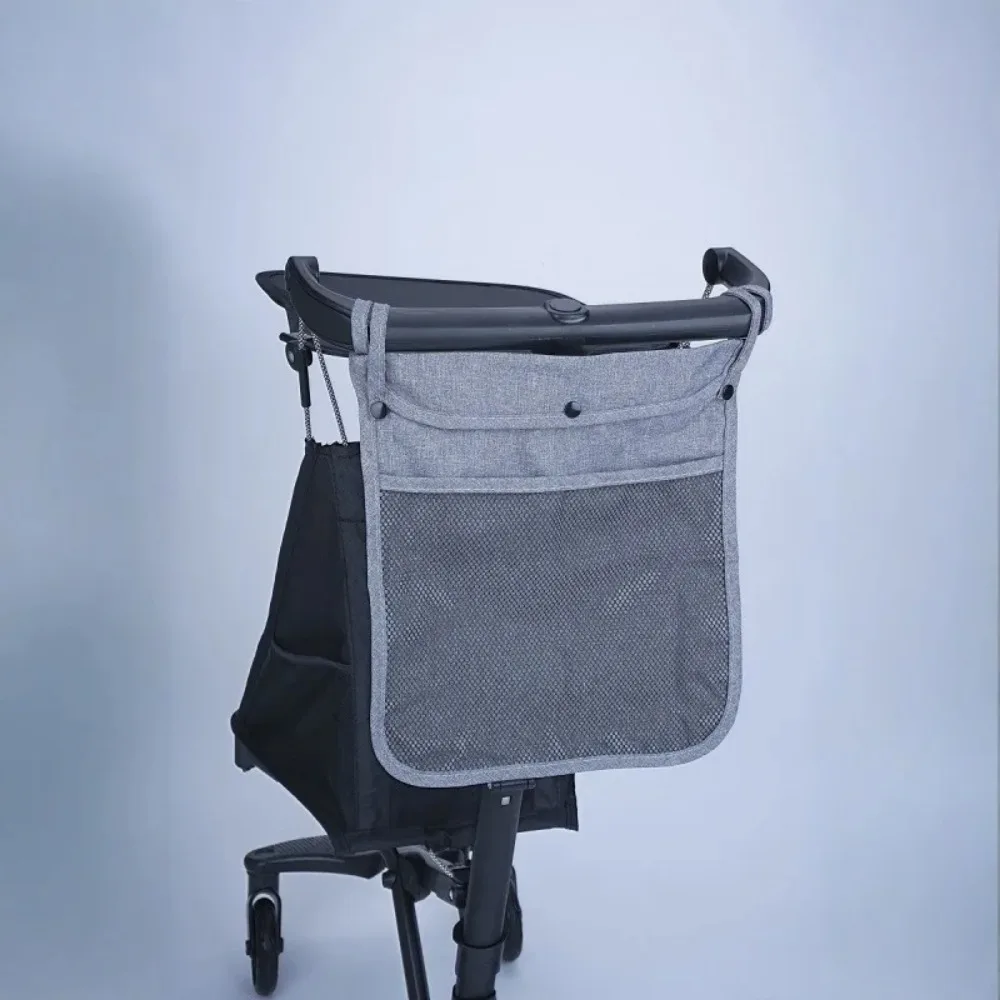

Large Capacity Double Pockets Mommy Organizers Mesh Bags Baby Stroller Storage Bag Baby Cart Outdoor Portable Hanging Bag