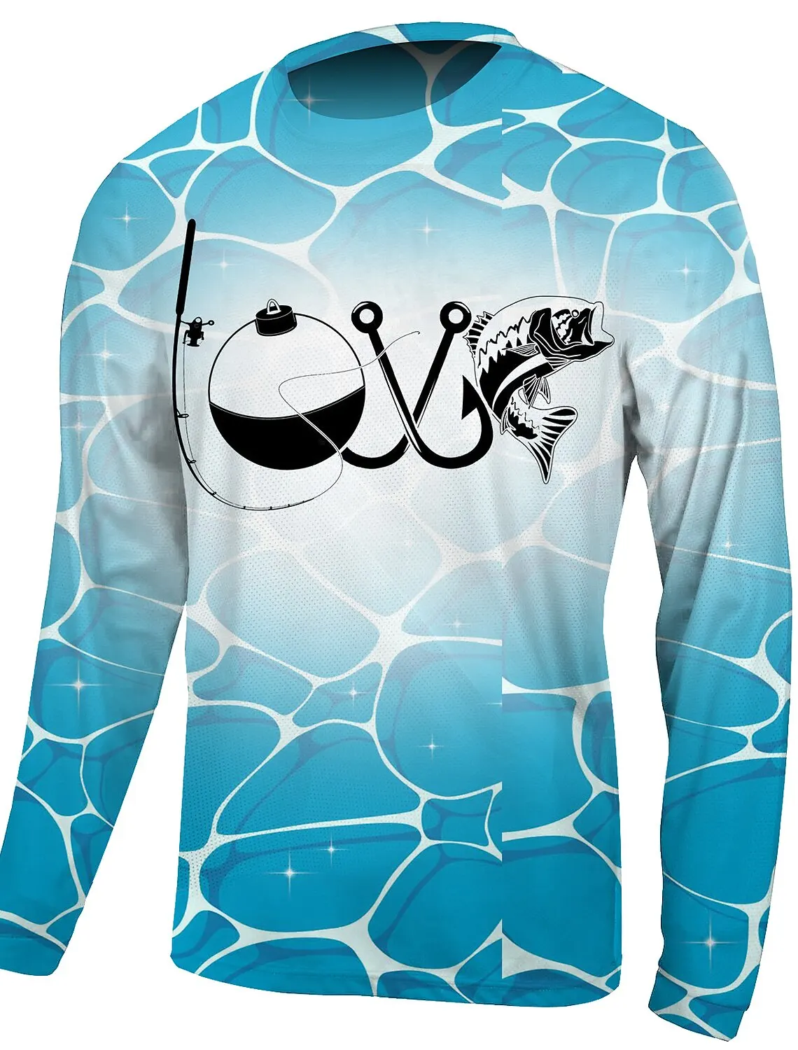 قميص صيد السمك للرجال في الهواء الطلق بأكمام طويلة للحماية من الأشعة فوق البنفسجية، مسامي، سريع الجفاف، خفيف الوزن، فتل العرق، صيد السمك في الصيف والربيع