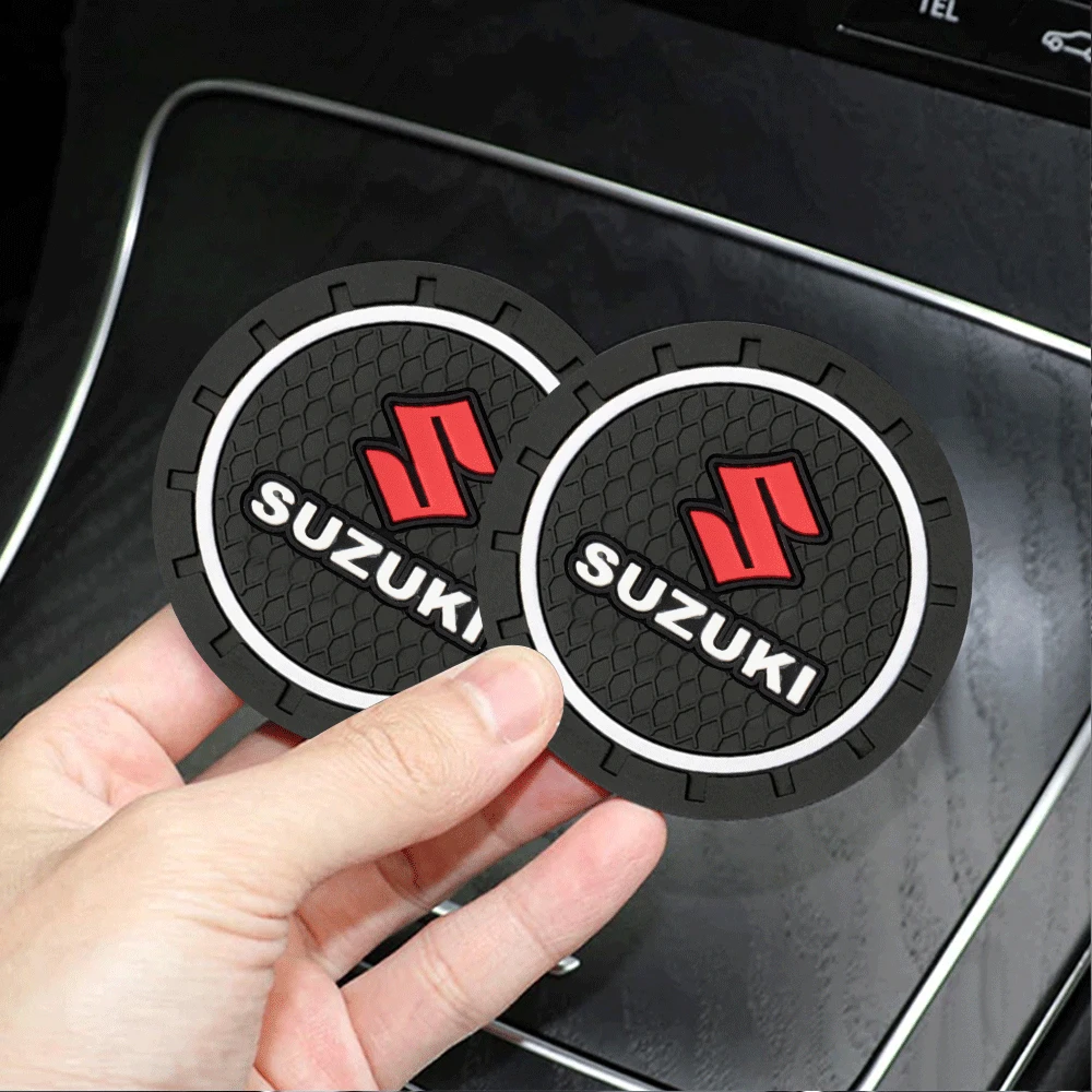 1/2 قطعة الوقايات سيارة سيليكون مكافحة الضوضاء كوب ماء وسادة اكسسوارات لسوزوكي جراند فيتارا الساموراي Gsx S750 فستروم جيمي ألتو