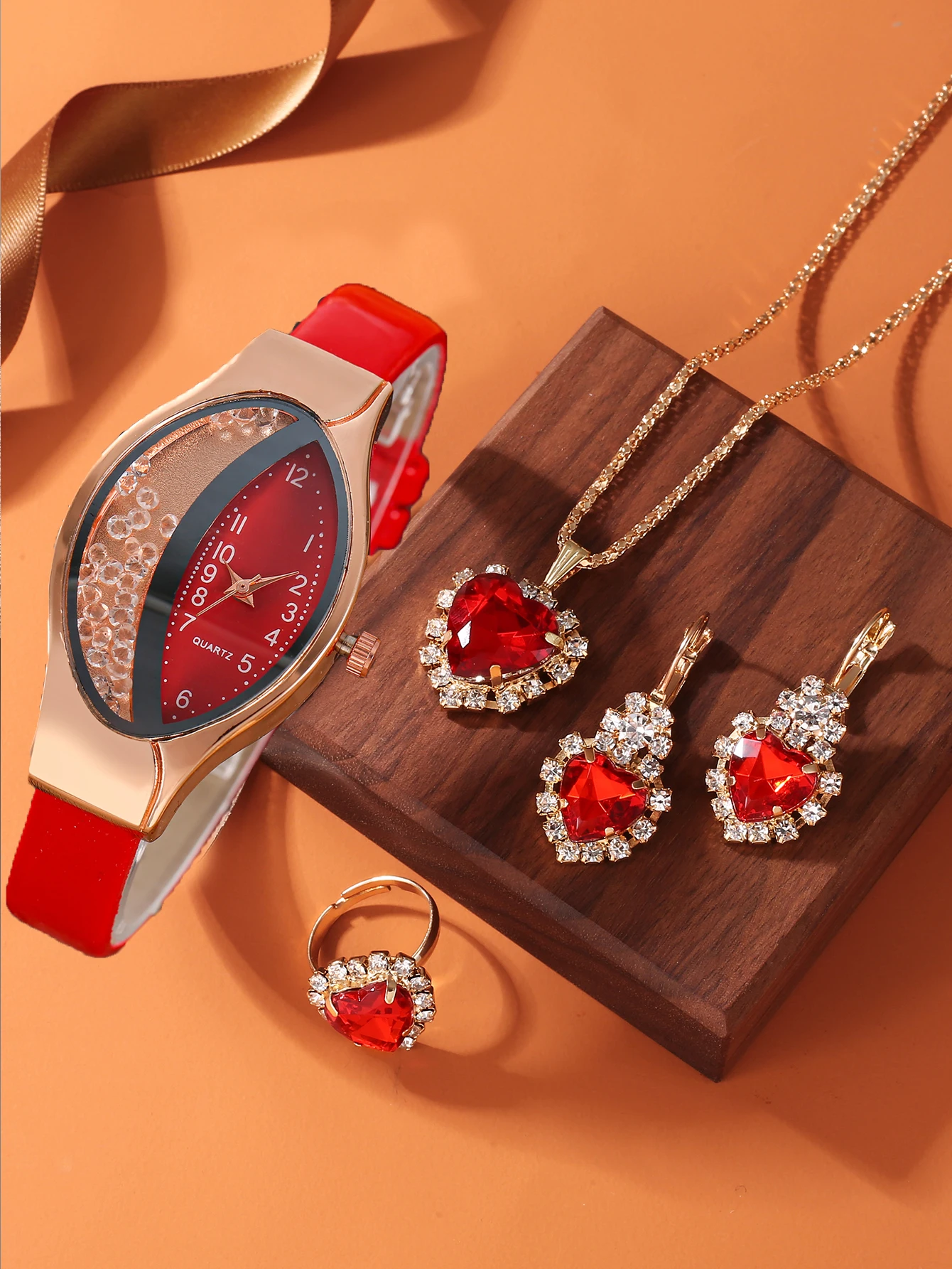 Explosive belt inlaid with diamonds, fashionable women's watch, half water diamond, rolling ball, quicksand quartz